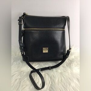 Dooney & Bourke Pebble Grain Black Leather Crossbody Bag